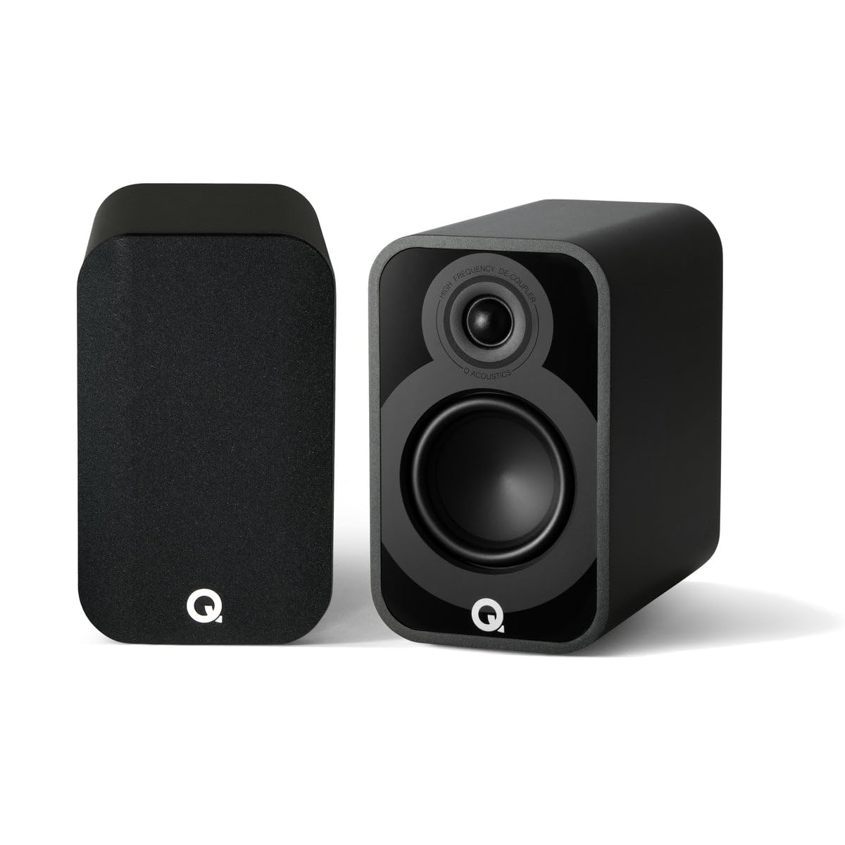 Q ACOUSTICS 5010 - Coppia di altoparlanti compatti da scaffale, con driver medio/basso da 11,4 cm, tweeter da 1", altoparlanti TV per sistema audio surround, giradischi in vinile Hi-Fi
