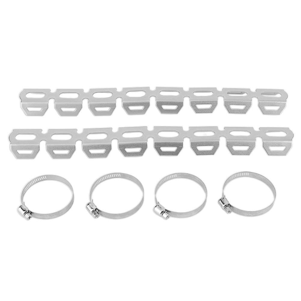 Bouclier Thermique D'échappement Moto, D'Isolation Couvercle Cache Silencieux Universel Tuyau Protection Flamme R1200Gs Droit Courbe Trou Acier échappement Pare Chaleur Echappement Couverture