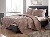 VCNY Home Nina Collection Quilt Set-Ultra-Soft Reversible Coverlet Bedding-Lightweight, Cool, and...