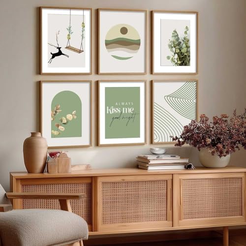 Image of kotart - Nature Framed Art Posters for Home and Office Wall Decor | WallDecor Poster With Frame For Living room Bedroom Office (13x17 inch, D) Pack of 6