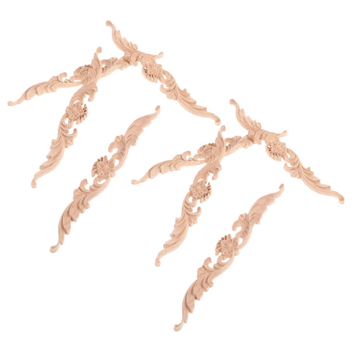Apliques de madera tallada elegantes YARNOW estilo europeo con detalles de alta calidad