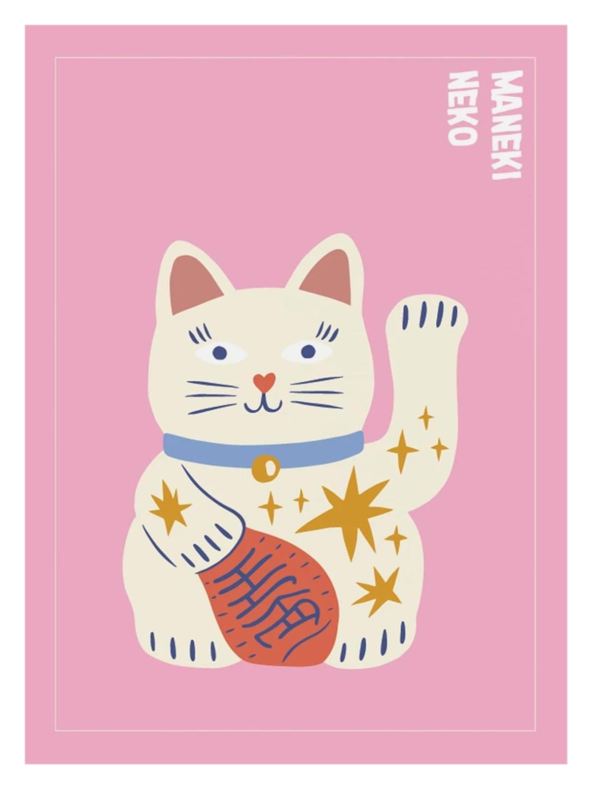 Affiche rétro de chat pour créer une ambiance zen dans votre salon