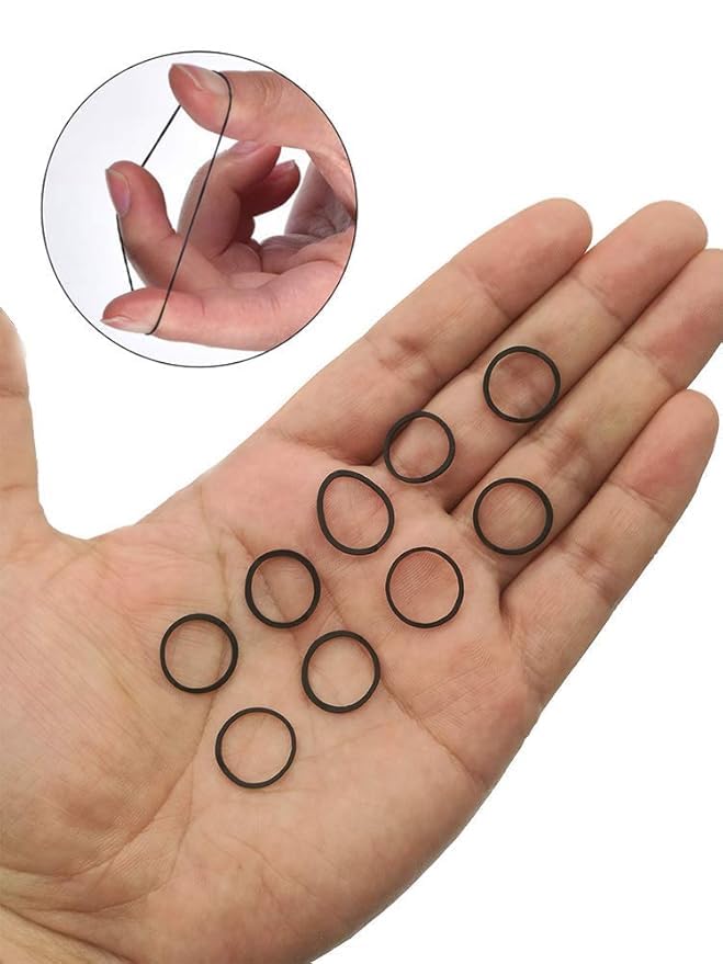 Image of GITGRNTH Soft Cotton Hair Ties for Women - No Damage Elastic Hair Bands - Durable Rubber Band for Women - Ideal Ponytail Holders - Comfortable Hair Accessories - Gentle on All Hair Types - Perfect for Thick and Thin Hair - Scrunches for Women - Kids Hair Rubber Band