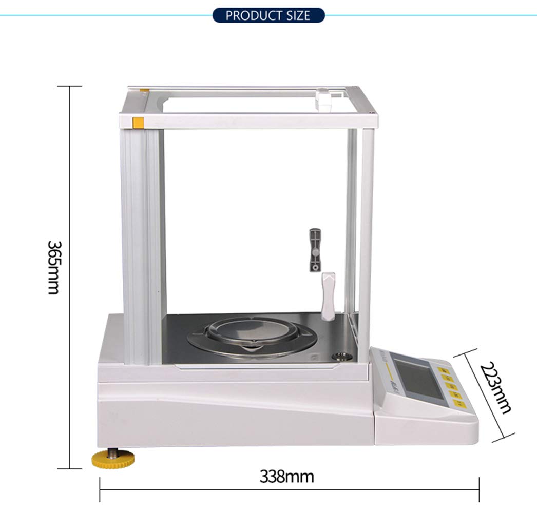 Hanchen Analytical Balance 210 g x 0,0001 g Hochpräzise Analysenwaage Digital Balance Skala für Labor Apotheke 220V Manuelle Kalibrierung