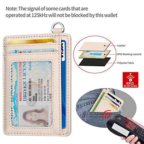 Image of Slim Minimalist Front Pocket Wallet, RFID Blocking Credit Card Holder Wallet with Detachable D-Shackle for Men Women