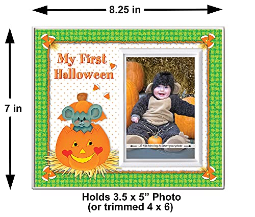 My First Halloween Pumpkin Picture Frame By Expressly Yours! | Baby's First Halloween Frame Keepsake | Fall Photo Frame Gift And Tabletop Seasonal Fall Décor #TOP3