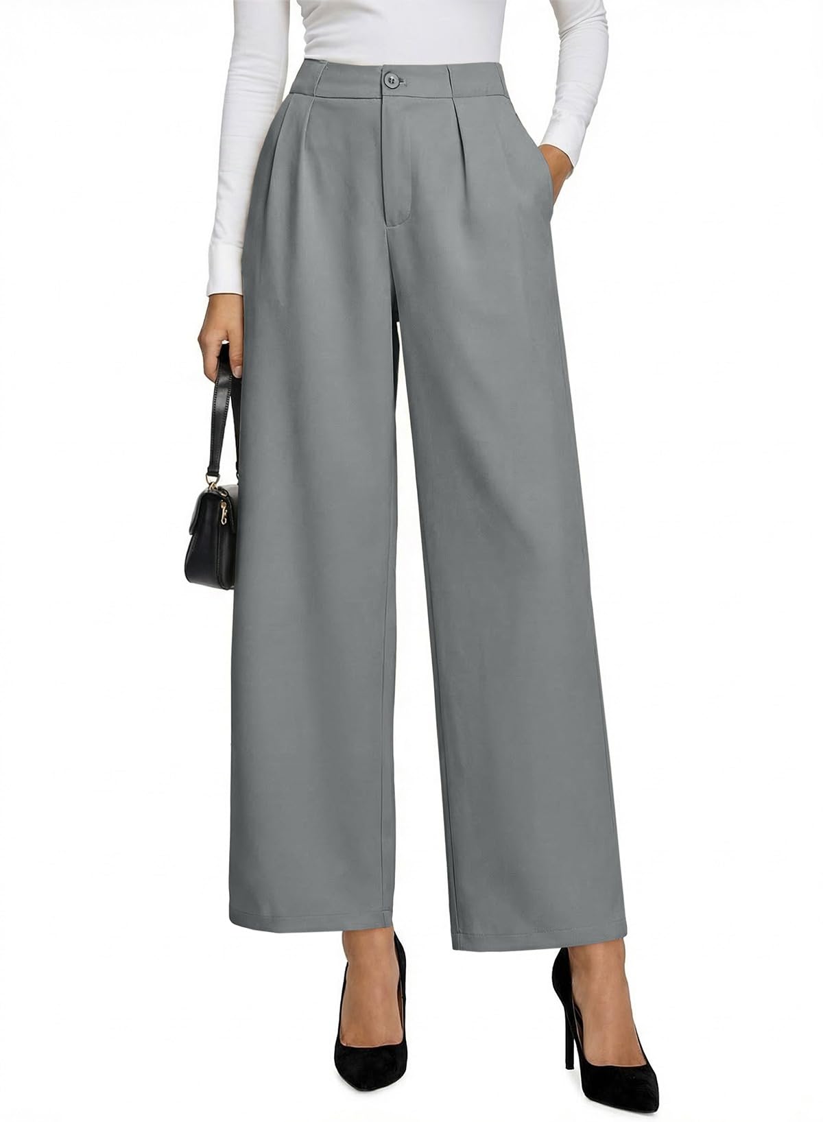 EVALESS Womens Dress Pants High Waisted Business Casual Work Office Trousers