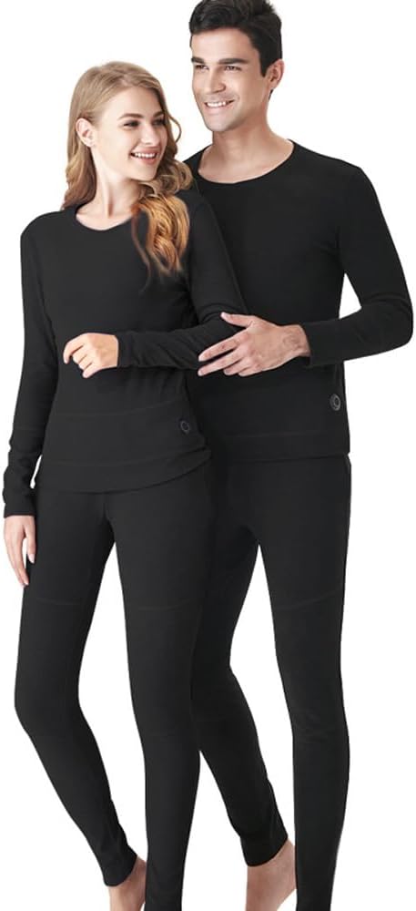 [ソルベクサ] 冬用グラフェン熱肥厚下着用加熱ボディスーツ、USB APP制御インテリジェント加熱システム付き