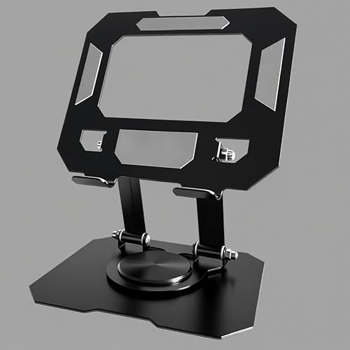 Miniatura 4 de Tablet Stand for iPad, 360 Rotating Desktop Holder, Carbon Steel Adjustable Foldable Desk Holder, for iPad Pro Air Samsung, for 4" -16" Tablets,