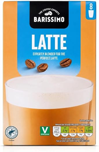 BARISSIMO Latte – Frothy & Creamy Instant Coffee Sachets (12 Pack) | Lunexa Bundle