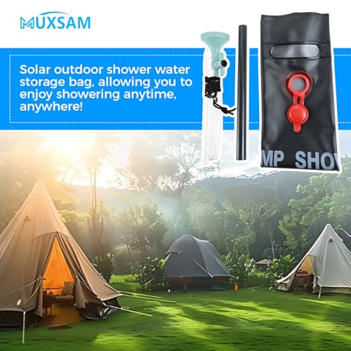Bolsa de ducha solar para campamento, bolsa de ducha portátil de 5 galones/20L miniatura 7
