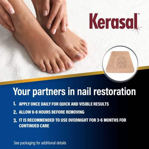 Kerasal Nighttime Renewal Fungal Nail Patches - 14 Patch Twin Pack - Overnight Nail Repair For Nail Fungus Damage, 8-Hour Nail Treatment Restores Healthy Appearance #TOP5