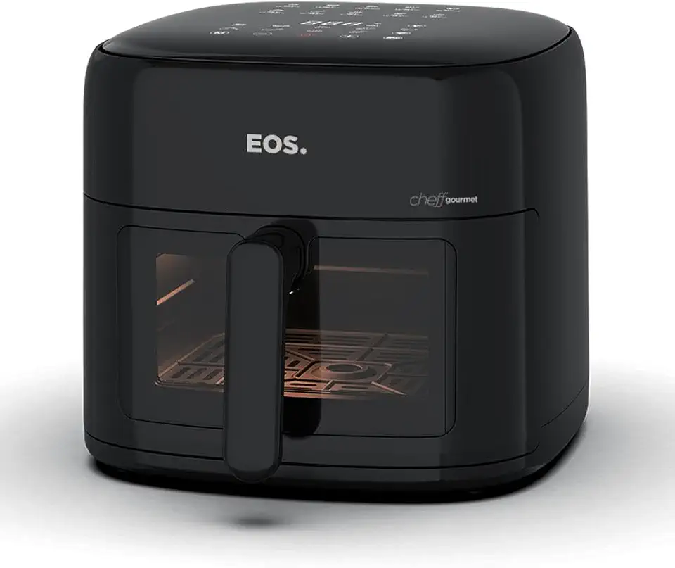 Fritadeira Air Fryer EOS 8,2 Litros Family Chef Gourmet Digital Compacta All Black EAF80P 220V