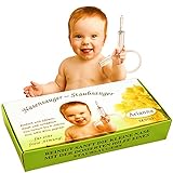 👶 𝗜𝗠𝗠𝗘𝗥 𝗨𝗡𝗧𝗘𝗥 𝗞𝗢𝗡𝗧𝗥𝗢𝗟𝗟𝗘 - Der Original Baby Nasensauger ist völlig transparent und man sieht zu jeder Zeit, was abgesaugt wird. Die runde Spitze berührt nur von außen und ist perfekt für die Babynase. Alle Teile sind aus geprüftem Kunststoff ohne Weichmacher