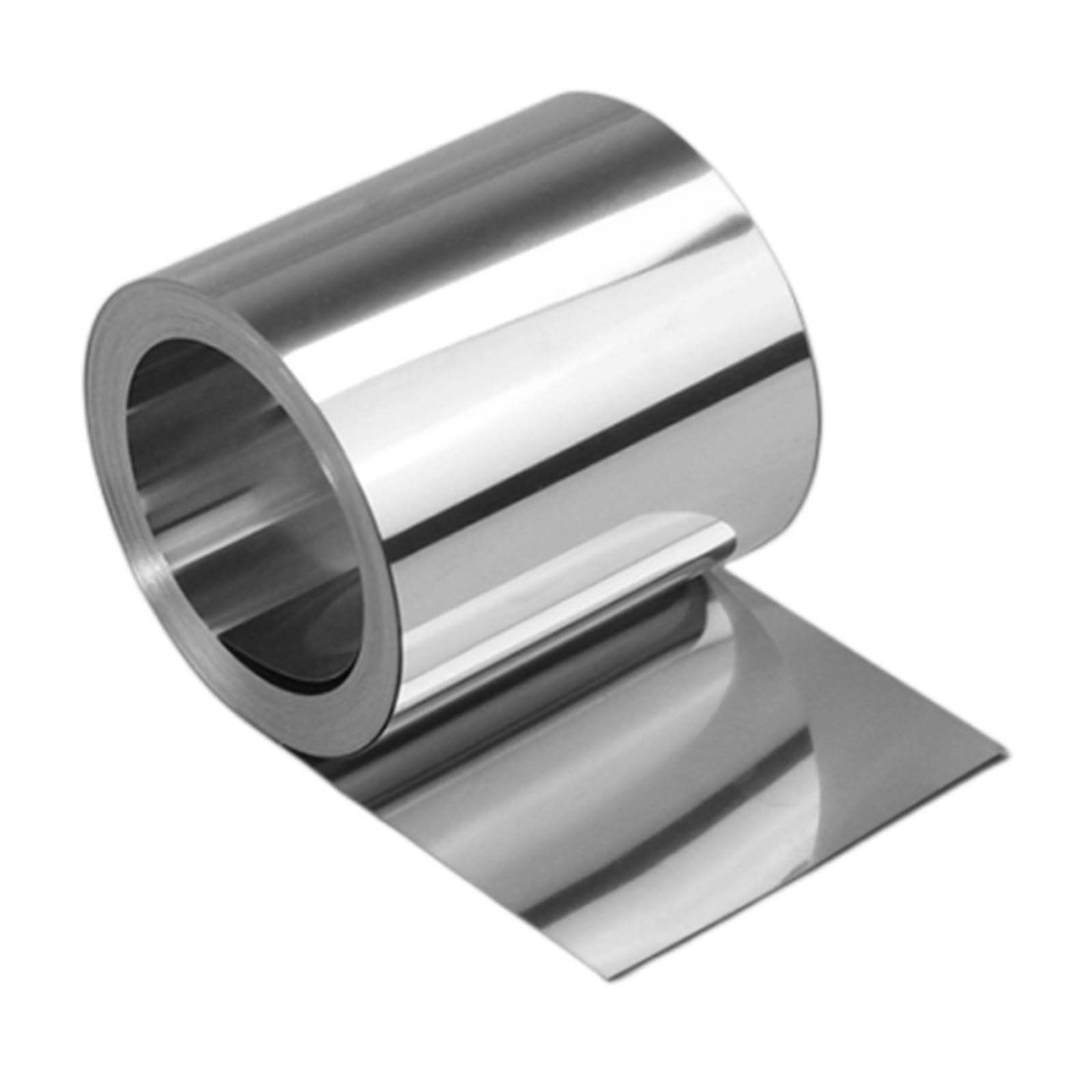 HGCOEYR Stainless Steel FoilRoll, 304 Stainless Steel Roll Sheet Multiple Sizes(0.5 * 100mm)