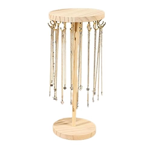 YPBEW Jewelry Display Rack Sturdy Wood Constructions Jewelry Organization for Long Time Use Necklace Organization Home Accessory