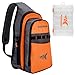 KastKing Pond Hopper Fishing Sling Tackle Storage Bag - Lightweight Sling Fishing Backpack - Sling Tool Bag for Fishing Hiking Hunting Camping,with (1) 3600 Box,17.7x12.6x6 Inches,Orange