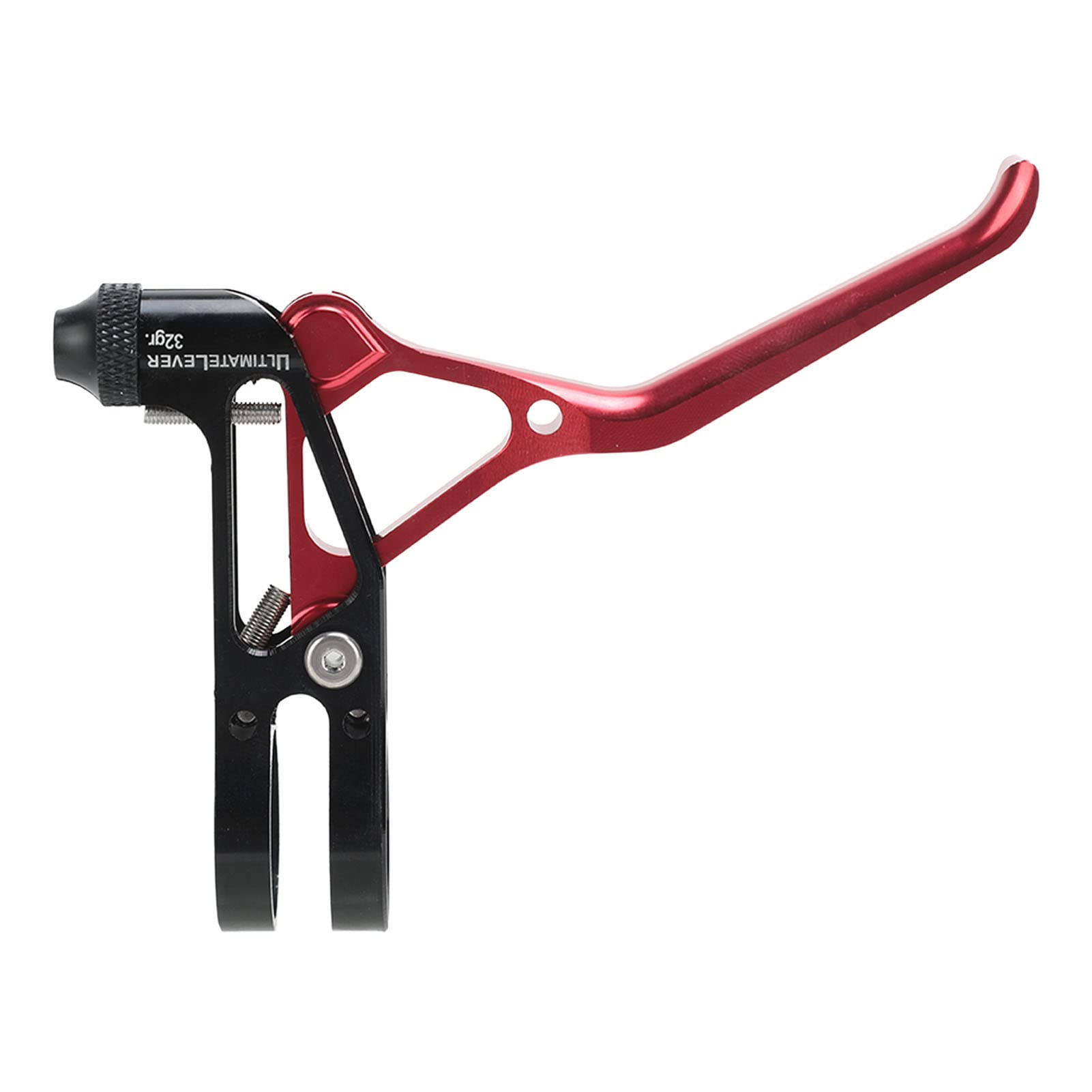 Leva del freno cava ultra leggera, durevole, regolabile, per bici da strada, in lega di alluminio leggera, 2 pezzi (rosso)