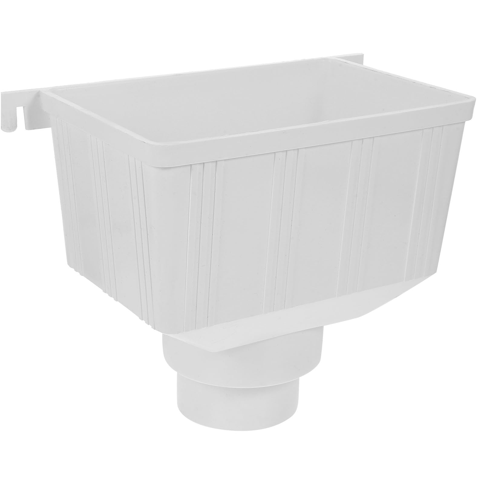 Totority Fallrohr Dachrinnenfilter Kunststoff Weiß 110mm mit Sieb für Gartenentwässerung und Regentonnen Sammelsystem zur Regenwasserableitung