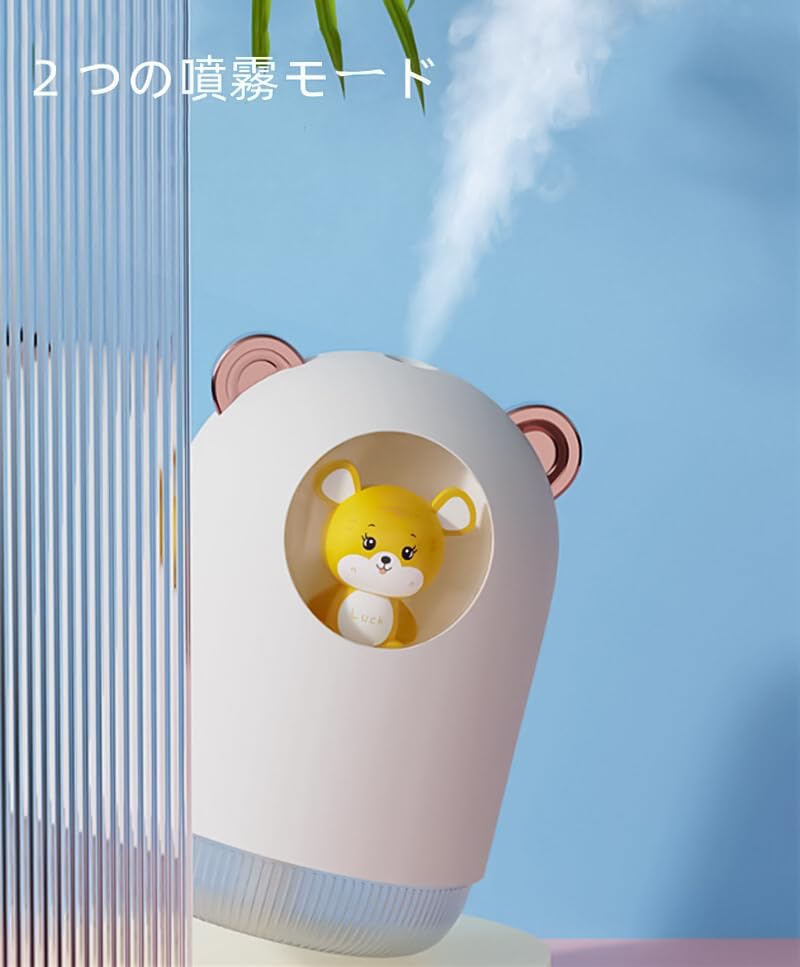 mobigon Wood Cool Mist Ultrasonic Humidifier for Room Moisture, Aroma Diffuser for Home, 300ml Essential Oil Diffuser with 7 Colorful Night Light, Auto Shut-Off, Home, Office, car (B.Turquize)