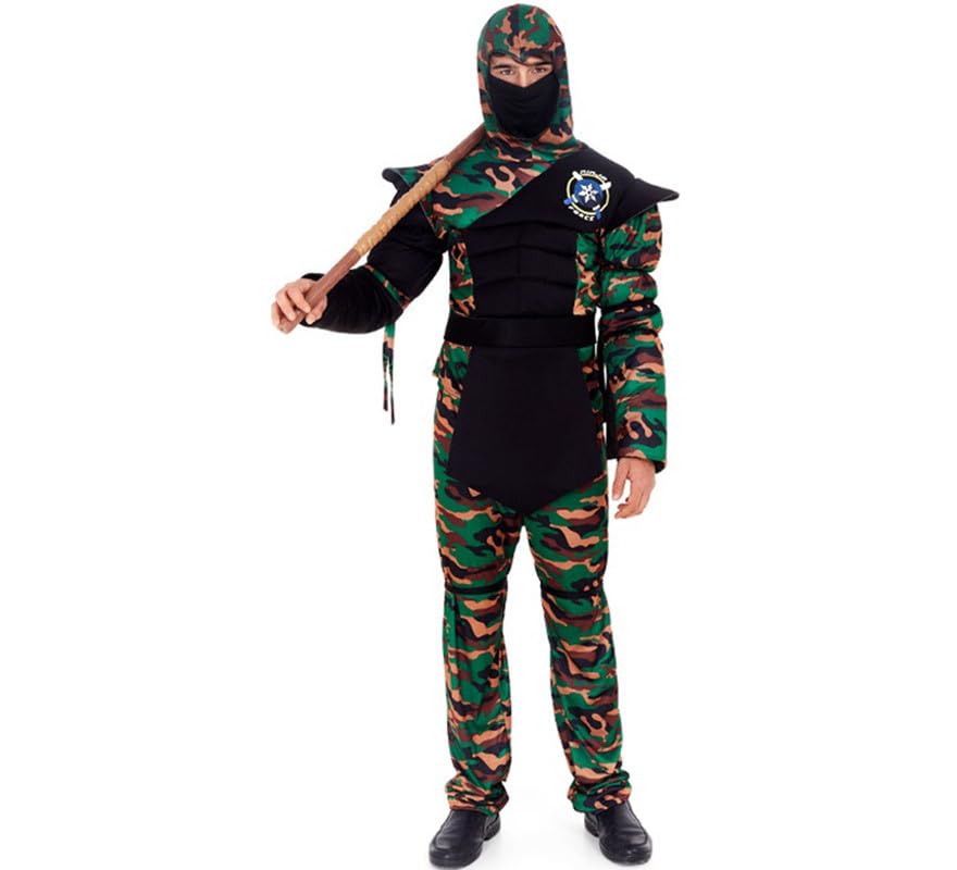 Disfraz de Ninja Comando para hombre - S