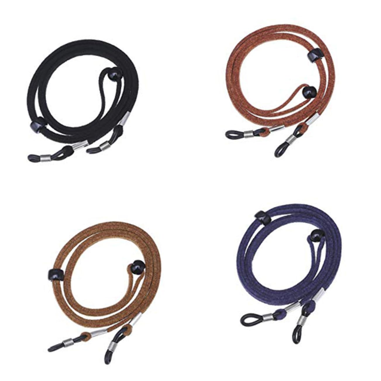 Mikikit Glasses Safety Strap Eyeglass Leash 4pcs Anti-slip Eyewear Lanyard Glasses Cord for Sports Activities