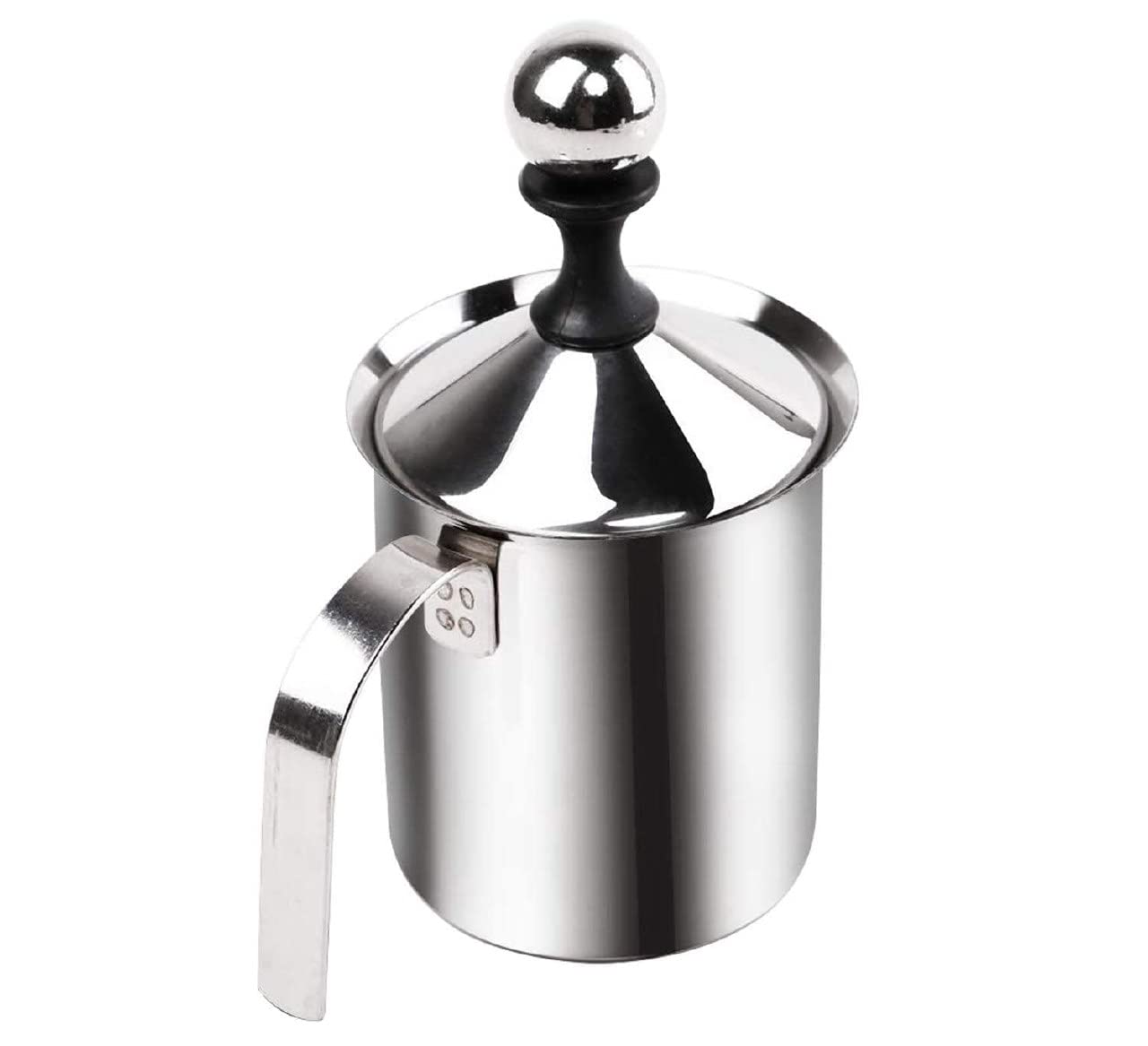 DINOS Stainless Steel Milk Frother, for Hot and Cold Coffee, Coffee Foam Maker, Double Froth Pump Milk Frother Handheld Milk Foamer-image-26