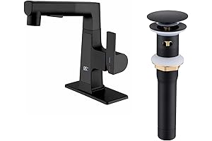 rzoeox LED Bathroom Faucet with Temperature Display and Double Spray Modes