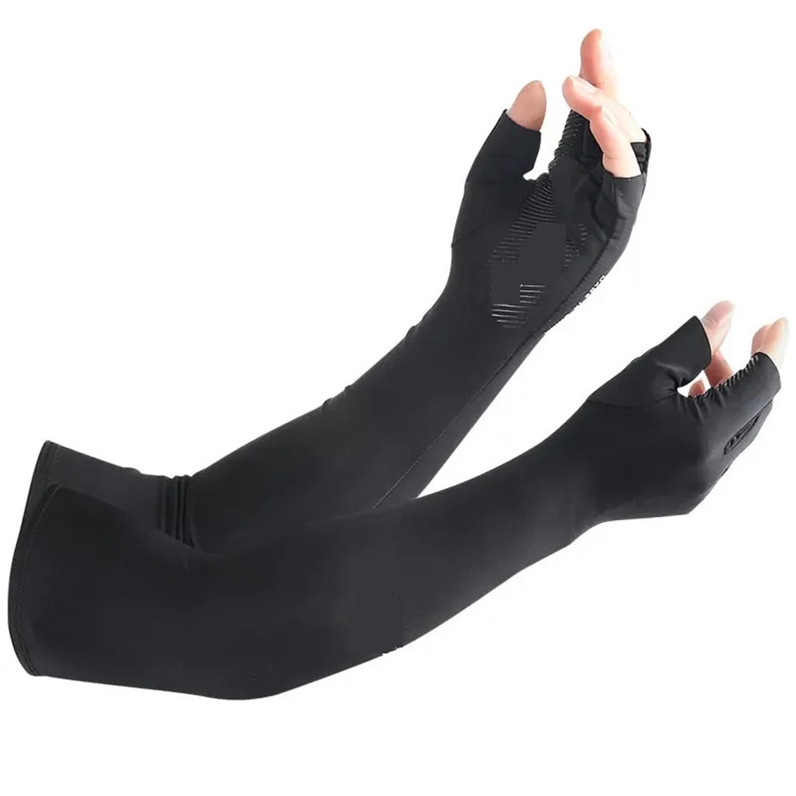 Genérico Manguitos Refrescantes Manga de enfriamiento del brazo protección UV for hombres y mujeres, mangas solar for deportes al aire libre