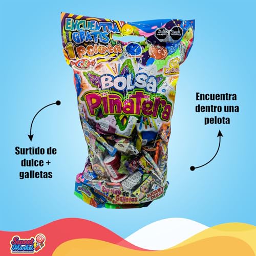 Bolsa piñatera assorted candy and cookies 3 lb miniatura 1