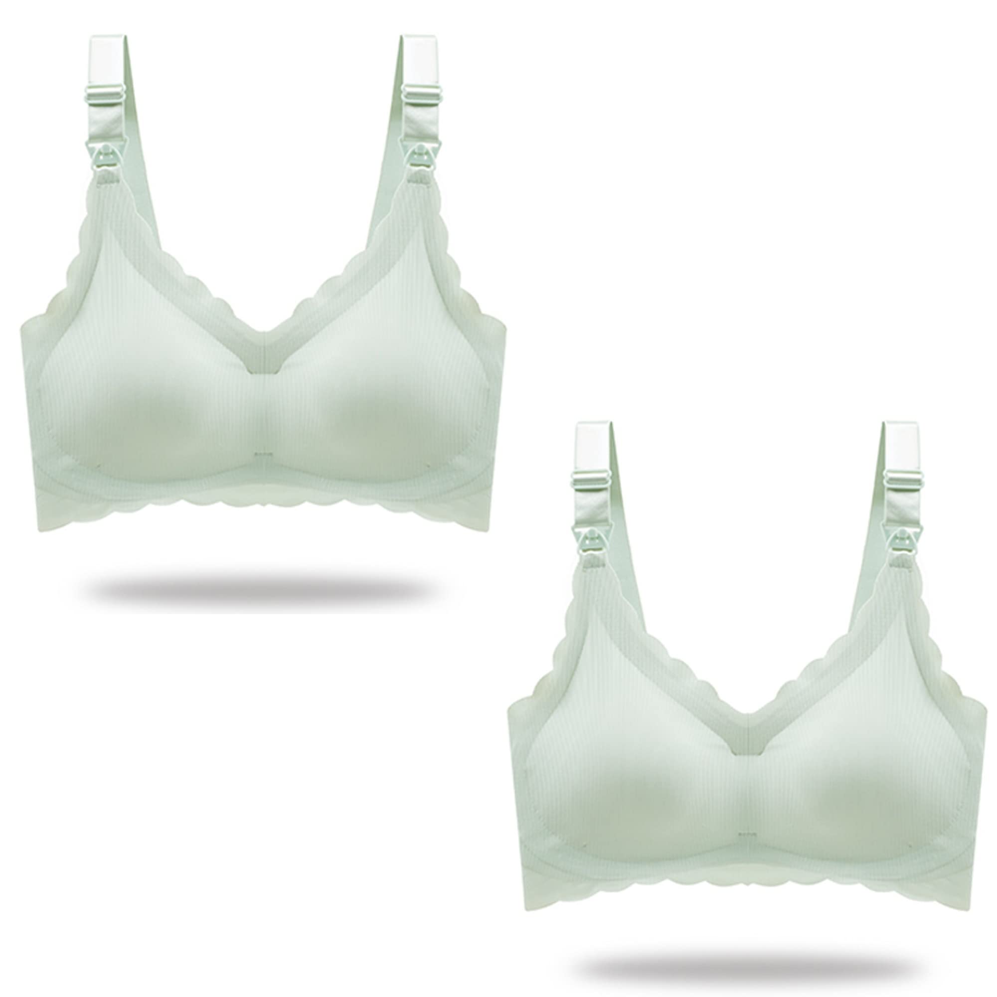 Soutien-gorge d'allaitement push-up sans couture sous-vêtement maternité col V 95A