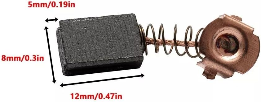 (4-Pack) G720 Carbon Brushes Compatible with Black & Decker G720-B3, G720K-B3, GR750K, PF600-B3 Angle Grinder Motor Replacement Parts