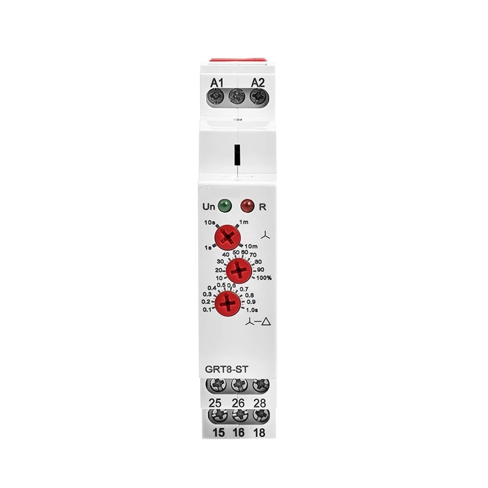 Relais, Timer, Relais, 16 A, weicher Anlasser, für Motorschutzrelais, AC 230 V, AC 415 V, AC/DC, 12-240 V (GRT8-ST ACDC12V-240 V)