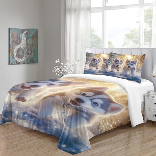 Housse de couette Jésus 3D 140x200 microfibre pour lit simple