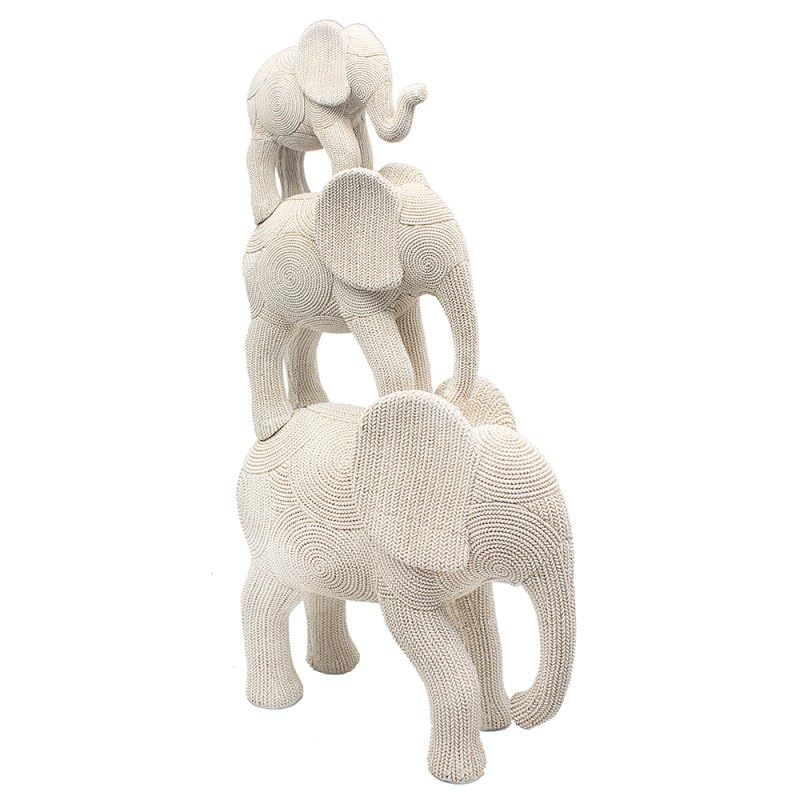 Lesser & Pavey Elephants Trio Figurine For Home & Office | Home Decor Ornaments Gift For Women & Men | Beautiful Figurine For Indoor & Outdoor | Living Room Decor Ornaments