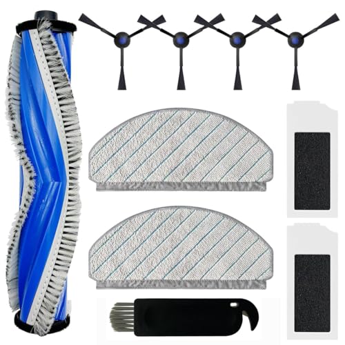 Image of Replenishment Kit, Replacement Parts Compatible with Ecovacs N20 Pro /N20 Robot, Vacuum Cleaner Replacement Accessories: Main Brush, 4 Side Brushes, 2 Mop Cloth, 2 Filters (Full Kit-N20)