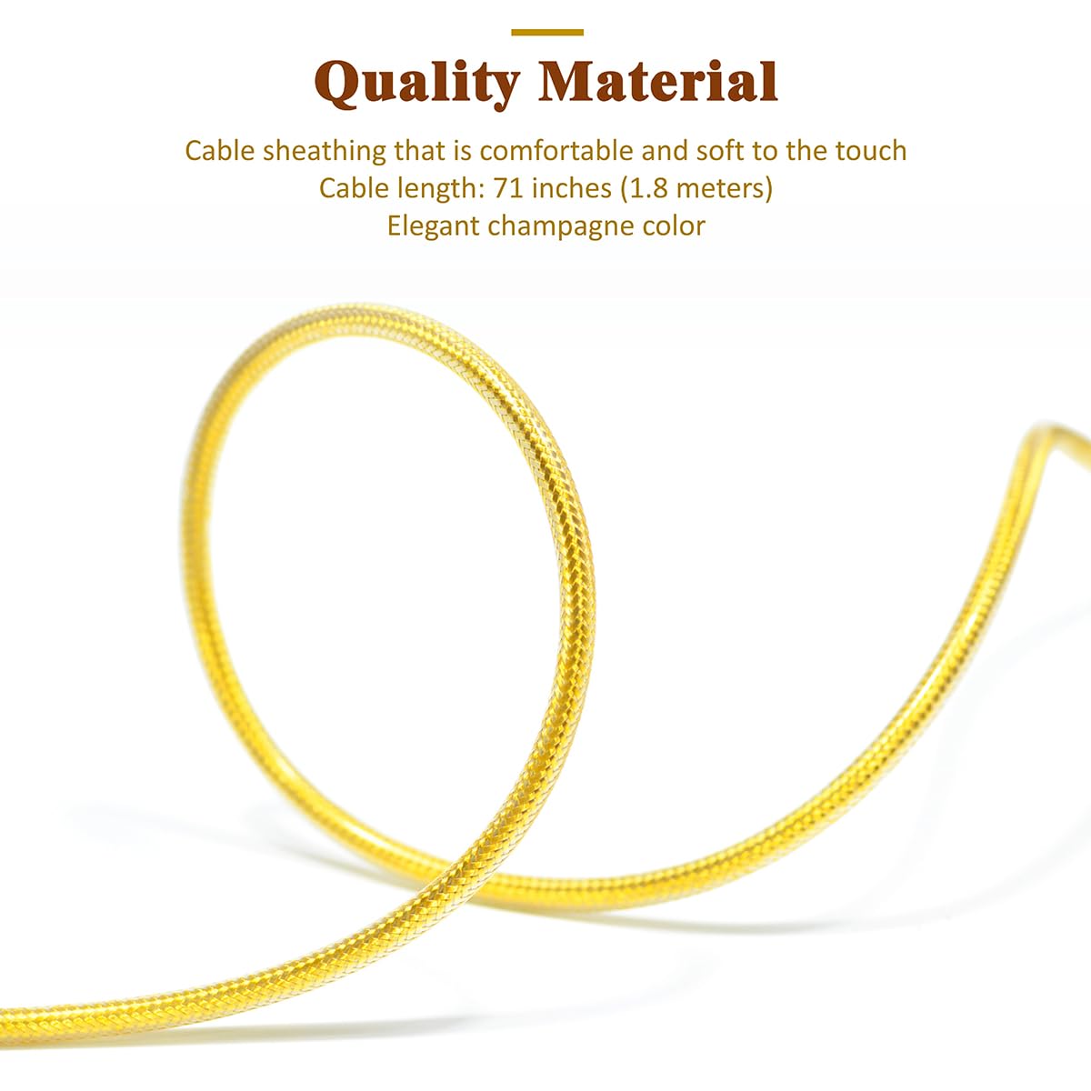 6N OFC Silver-Plated with Metal Shielding Layer 4.4mm 3.5mm Headphone Upgrade Cable for Sony MDR-MV1 MDR-M1 MDR-M1ST (4.4mm Plug)