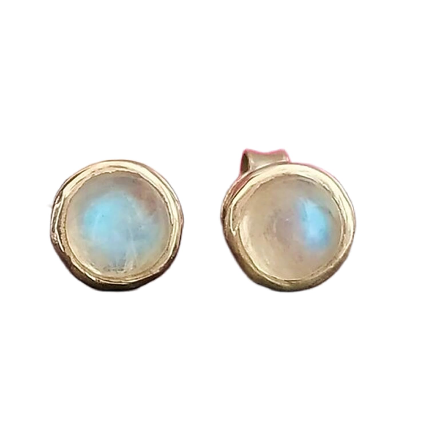 Pierre de lune boucles d'oreilles en argent 925 de qualité gemme d'exception - 4
