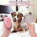 Mity rain Dog Grooming Brush, Pink Paws Self Cleaning Steamy Hair Brush for Shedding, Grooming and Massage, Unisex, All Hair Types