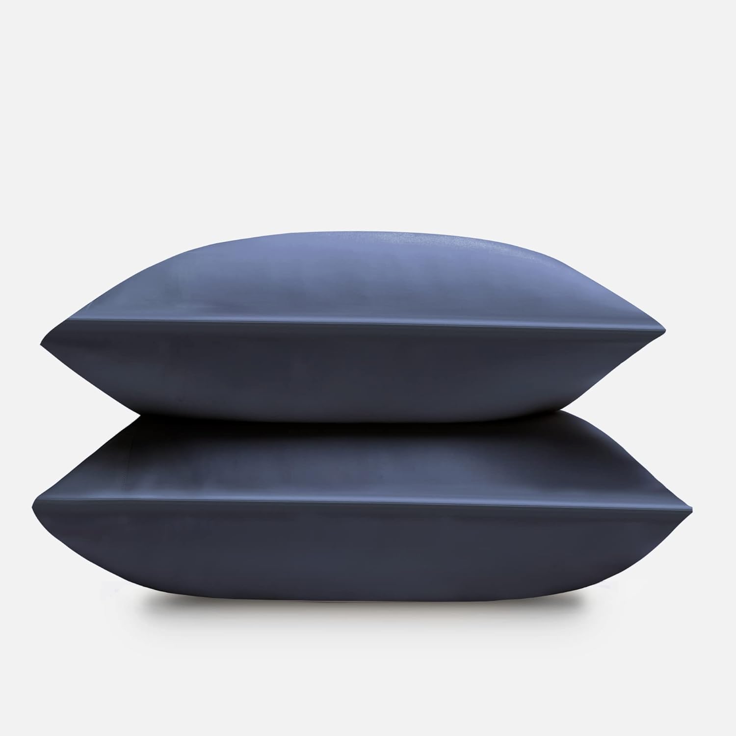 DOZ Pillowcase Set, 100% Viscose derived from Bamboo, Organically Grown, Buttery Soft, Silky, Breathable, Cooling, Oeko-TEX, High GSM, 2-Pack, Envelope Closure (Queen, Sapphire)