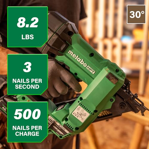 Metabo HPT 18V MultiVolt 30° Framing Nailer Kit