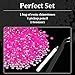 5000pcs 3mm Resin Rhinestones Bulk, Hot Pink AB Flatback Round Jelly Rhinestones Bedazzling Non Hotfix Crystal Gems Large Quantity Wholesale for DIY Crafts Clothes Tumblers Face Makeup Manicure