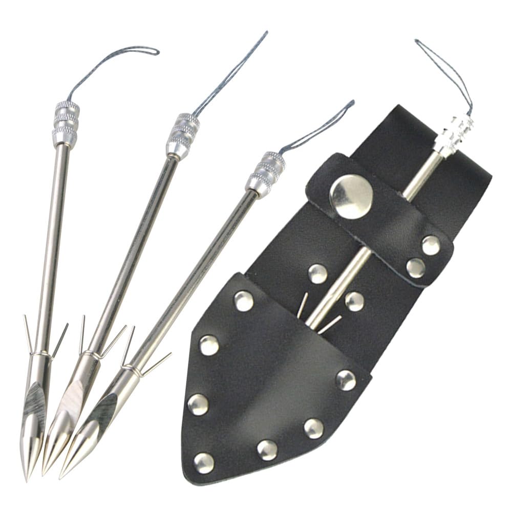 FQH Bowfishing Darts Tips & Fishing Arrowheads - Suitable for Slingshot, Catapult and Archery Bow, Specialized Accessory for Hunting and Bowfishing