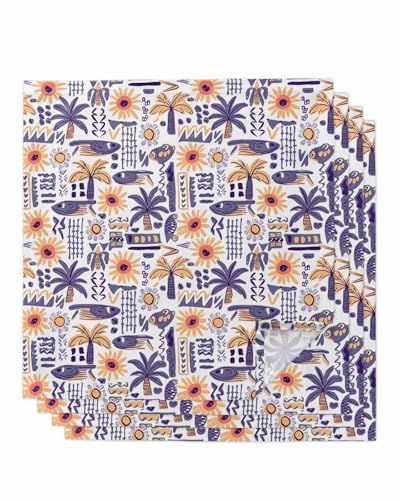 Servilletas de Tela Cuadradas Pack x4 Polyester 20x20 in miniatura 1
