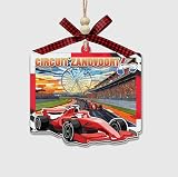 Circuit Zandvoort Netherlands Racing Formula-Inspired Racing Ornament, 2-Layer Wood and Acrylic Stained Glass Track Design, Hanging Car Or Christmas Tree Decoration - Gift for Car Lovers and F1 Fans