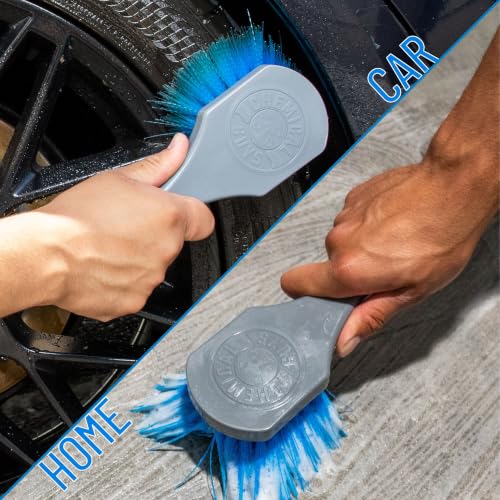 Chemical Guys ACCG05 Big Blue Stiffy Heavy Duty Reifen & Polster Reinigungsbürste (sicher für Autos, LKW, SUVs, Wohnmobile… – Ansicht 4