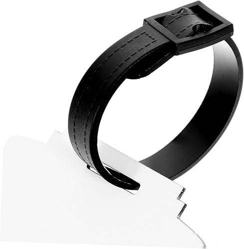 Miniatura 7 de EXCEART 40 Pcs Blank Luggage Tag Travel Tags White Tags MDF Travel Bag Baggage Tags Acrylic Luggage Tags Bulk DIY Luggage Tag Blank Travel Luggage