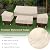 STARTWO Outdoor Waterproof Patio Furniture Covers 4-Piece Set for Chairs 32in, Loveseat 56in, Coffee Table 45in, Heavy Duty 600D, Beige