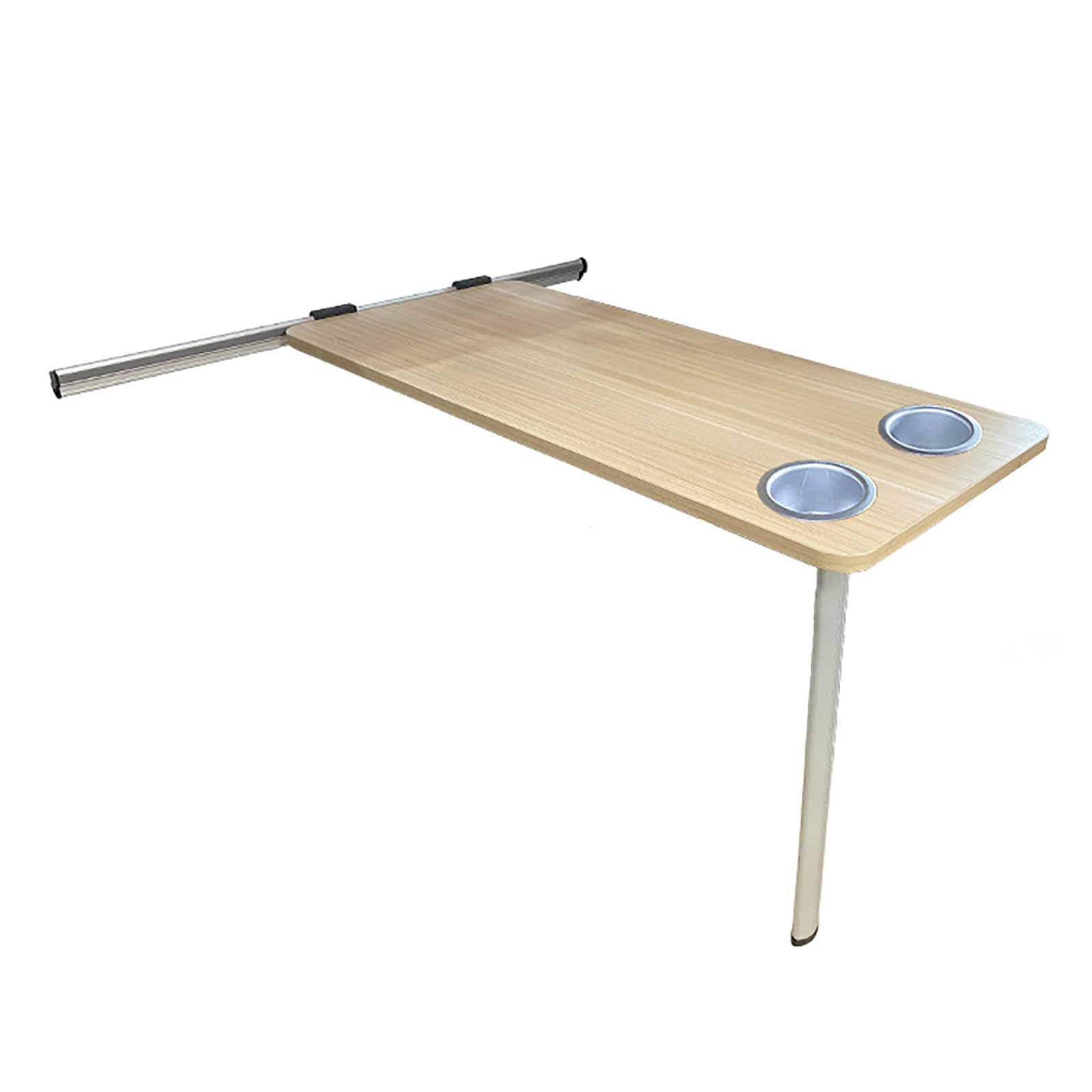 Tavolo Pieghevole per Camper, Tavolo da Campeggio Pieghevole, Tavolo Pieghevole con Portabicchieri, Mobili per Camper e Camper(Yellow,70x35cm/28x14in)