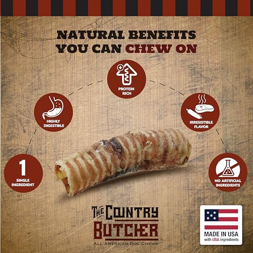 Image of THE COUNTRY BUTCHER Halloween 6 inch Beef Trachea Dog Treat, Coffin Box, 1 Ct